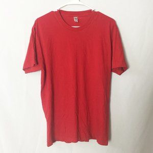 American Apparel Red Tee T-Shirt Mens Size Large